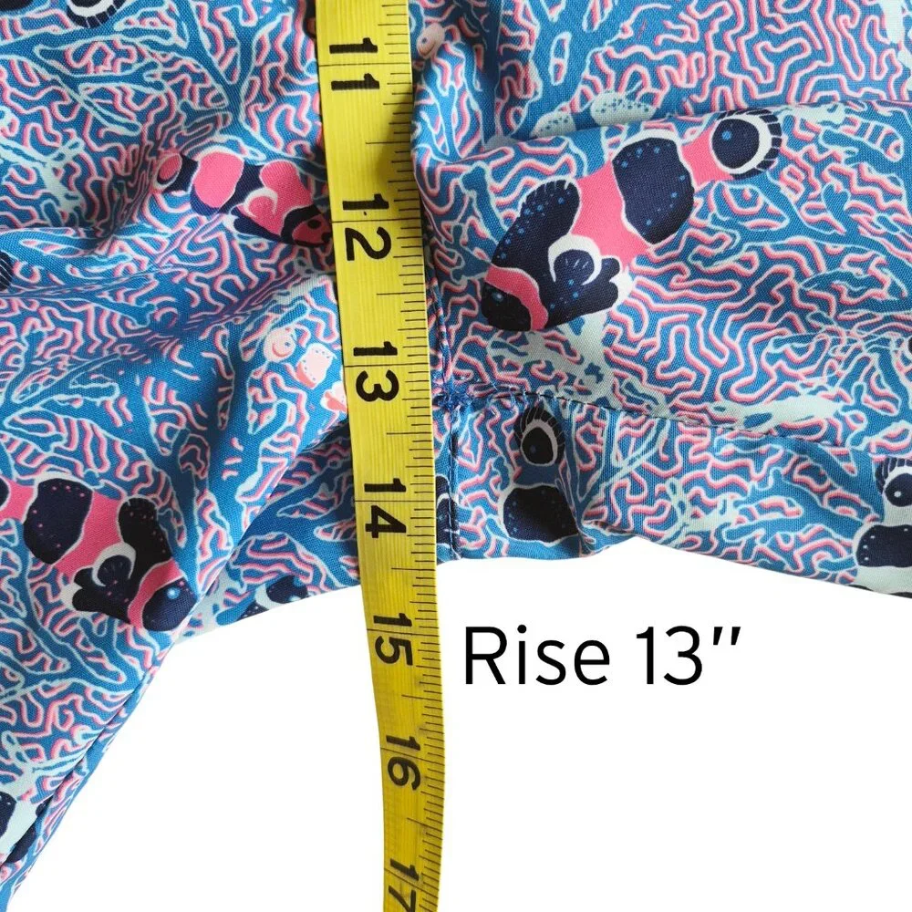 PETER MILLAR Men’s Colorful Clownfish Printed Swim Trunks Sz XL